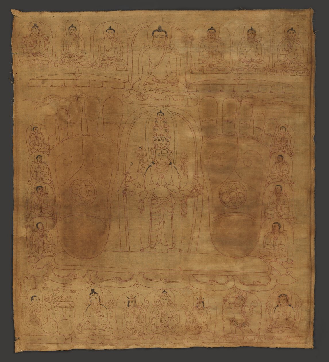 Bodhisattva Avalokiteshvara in the Tradition of King Srongtsen Gampo by Unbekannt Unbekannt
