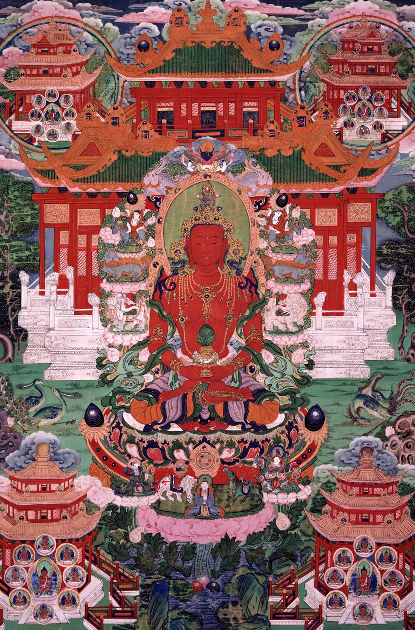 Buddha Amitayus in His Pure Land by Unbekannt Unbekannt