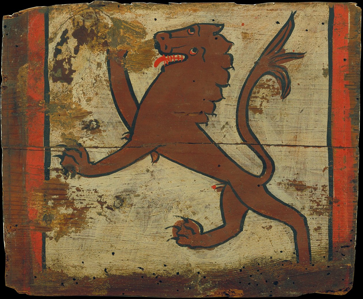 Ceiling Panel with Rampant Lion by Unbekannt Unbekannt