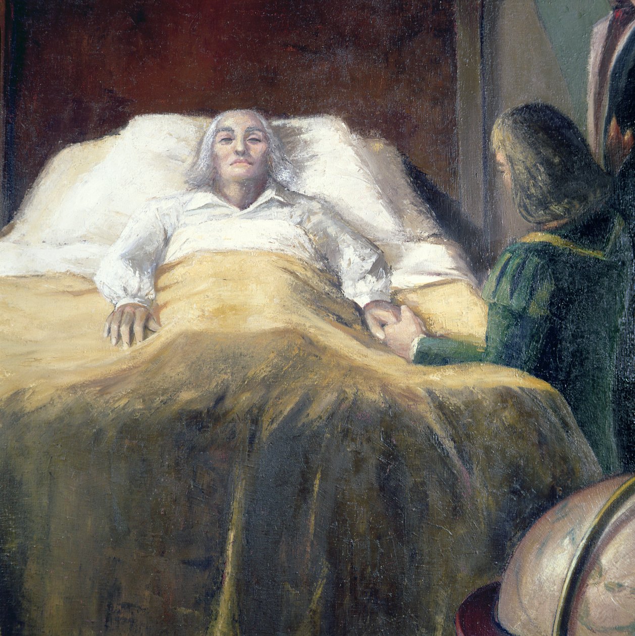 Columbus on His Death Bed by Unbekannt Unbekannt