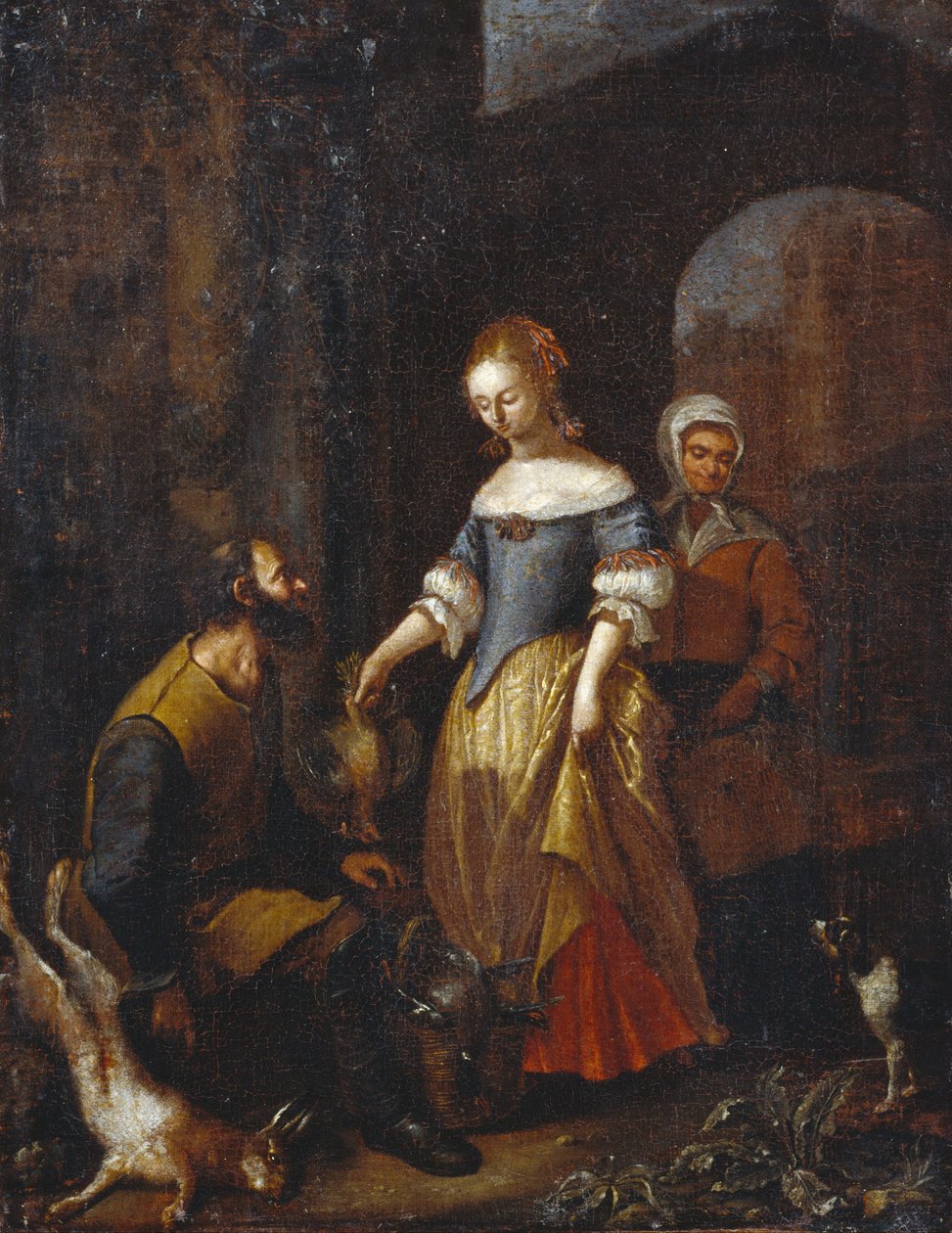 Lady Buying Game by Unbekannt Unbekannt