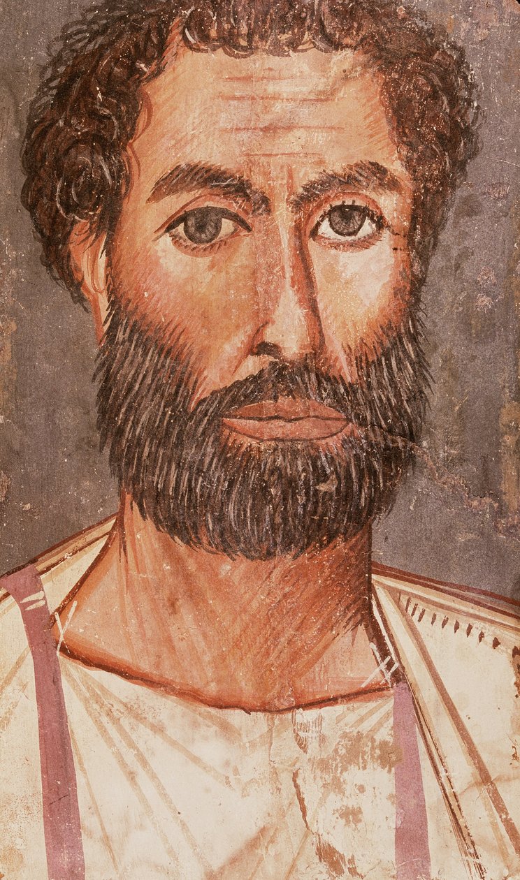 Fayum Portrait of a Man by Unbekannt Unbekannt
