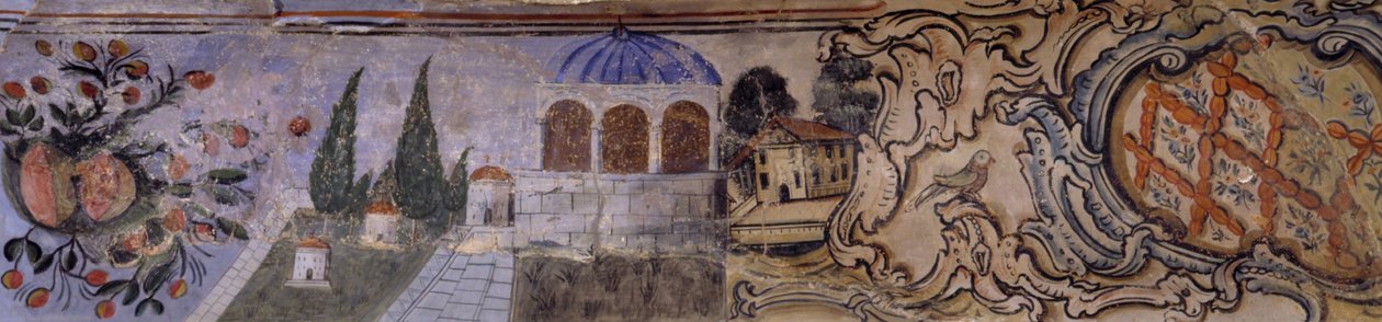 Fragments of a Wall Painting by Unbekannt Unbekannt