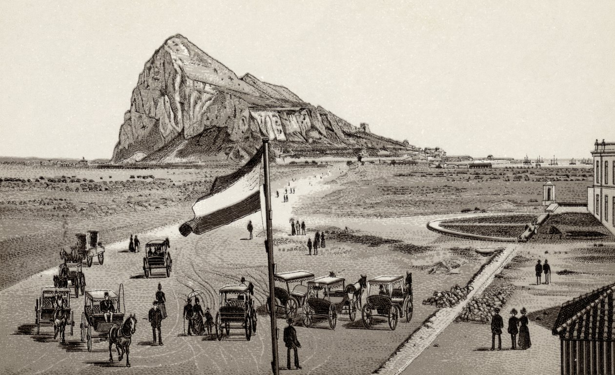 Gibraltar from the Spanish Line, from 