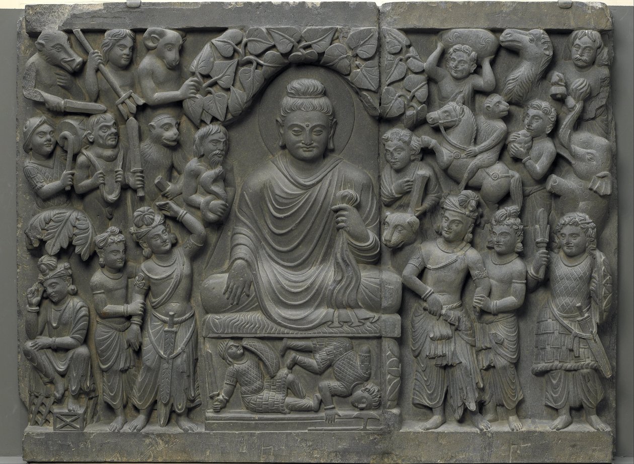 Goddess Bhadrakali Worshipped by the Gods from a Tantric Devi Series by Unbekannt Unbekannt