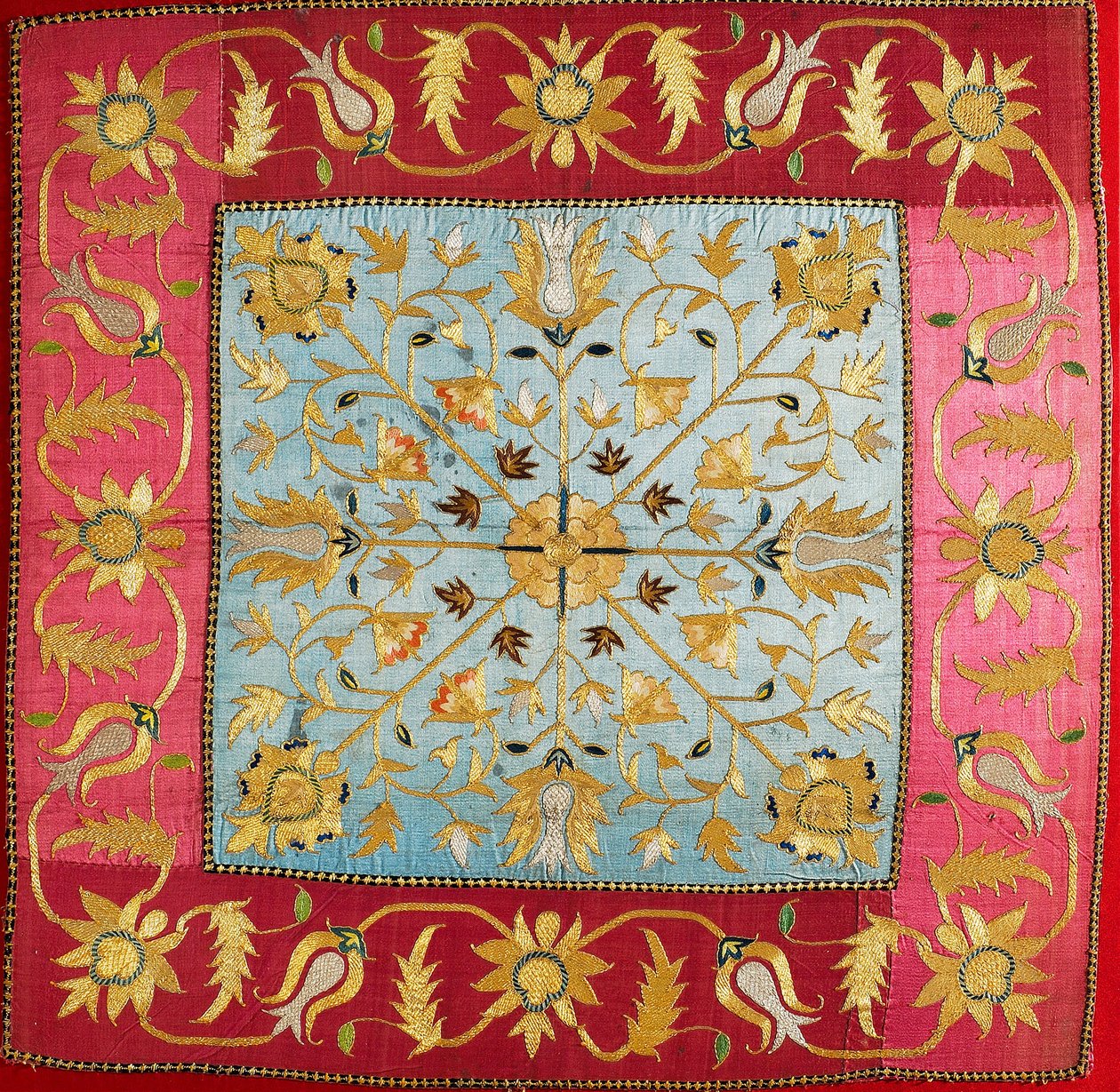 Gold-thread Embroidered Silk Wrap by Unbekannt Unbekannt