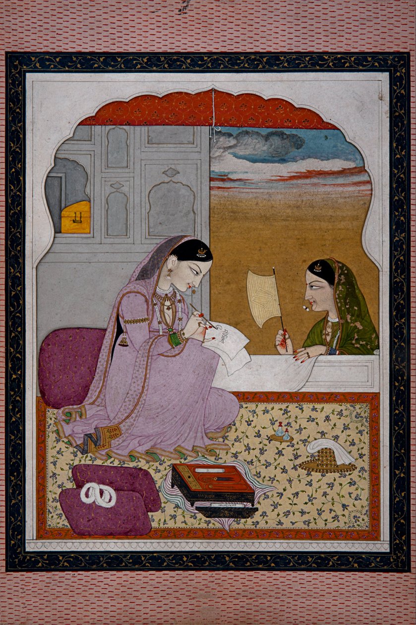 Lady Writing a Love Letter by Unbekannt Unbekannt