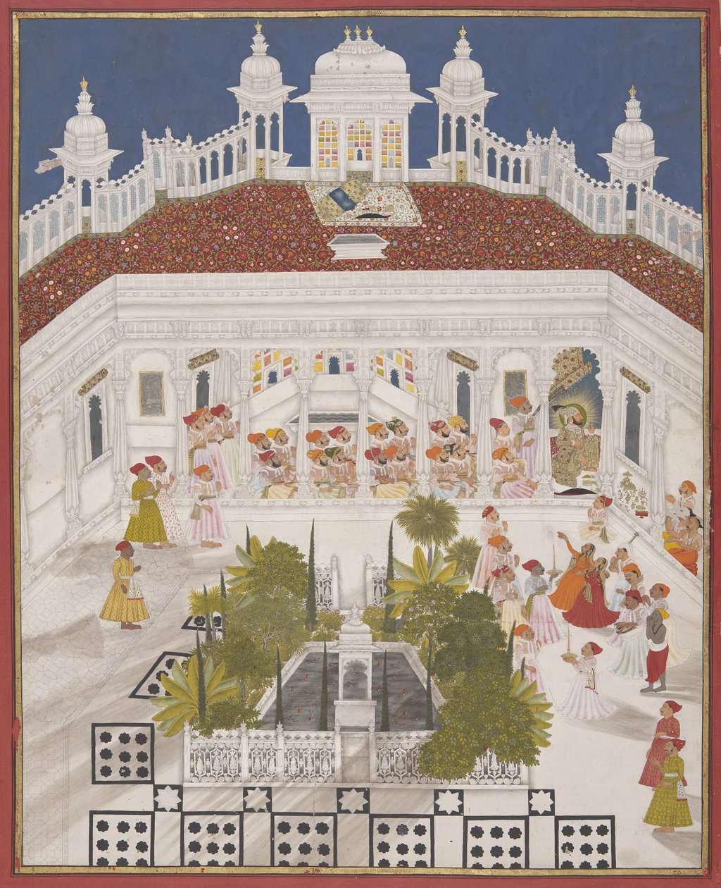 M Ari Singh Performs Puja in Amar Vilas by Unbekannt Unbekannt