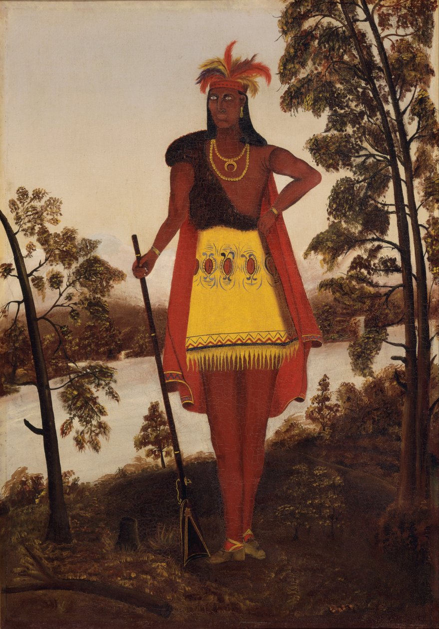 Portrait of the Oneida Chieftain Shikellamy by Unbekannt Unbekannt