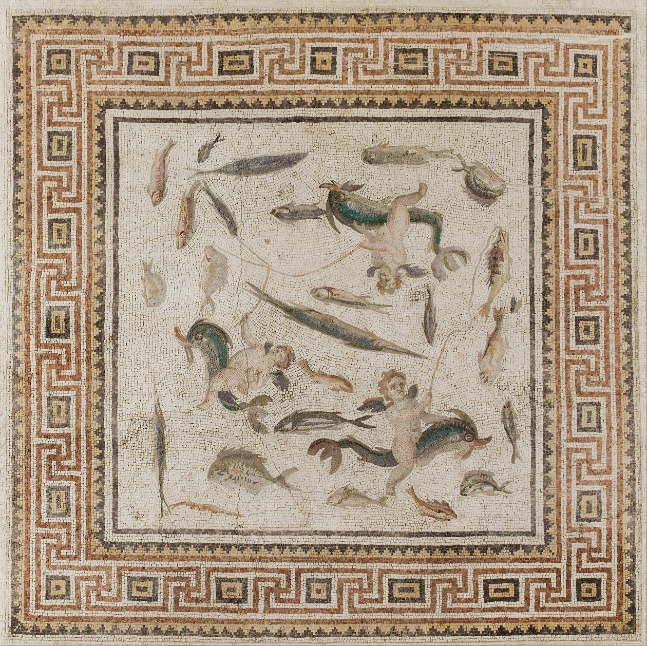 Marine Mosaic (central panel) by Unbekannt Unbekannt