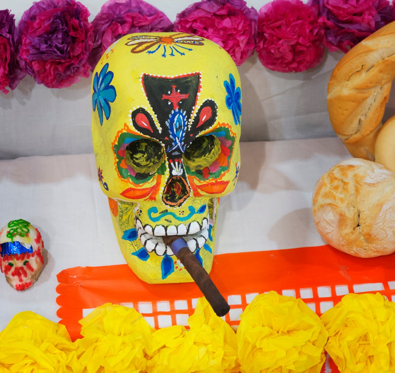 Mexican Day of the Dead figures by Unbekannt Unbekannt