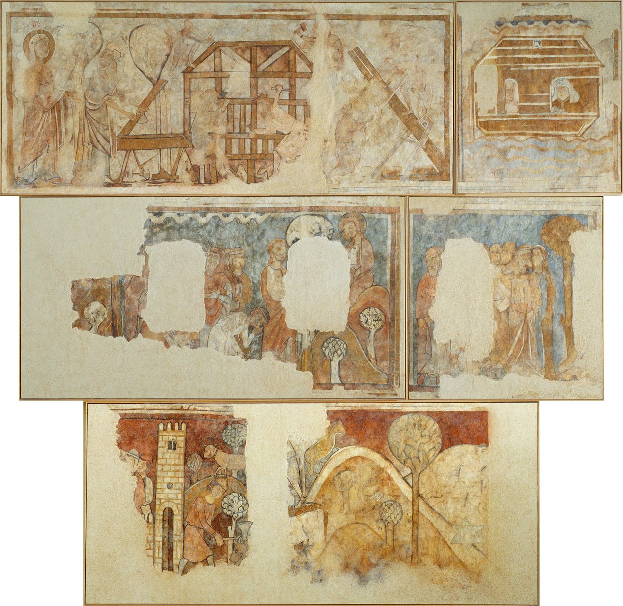 Mural Paintings with Old Testament Scenes by Unbekannt Unbekannt