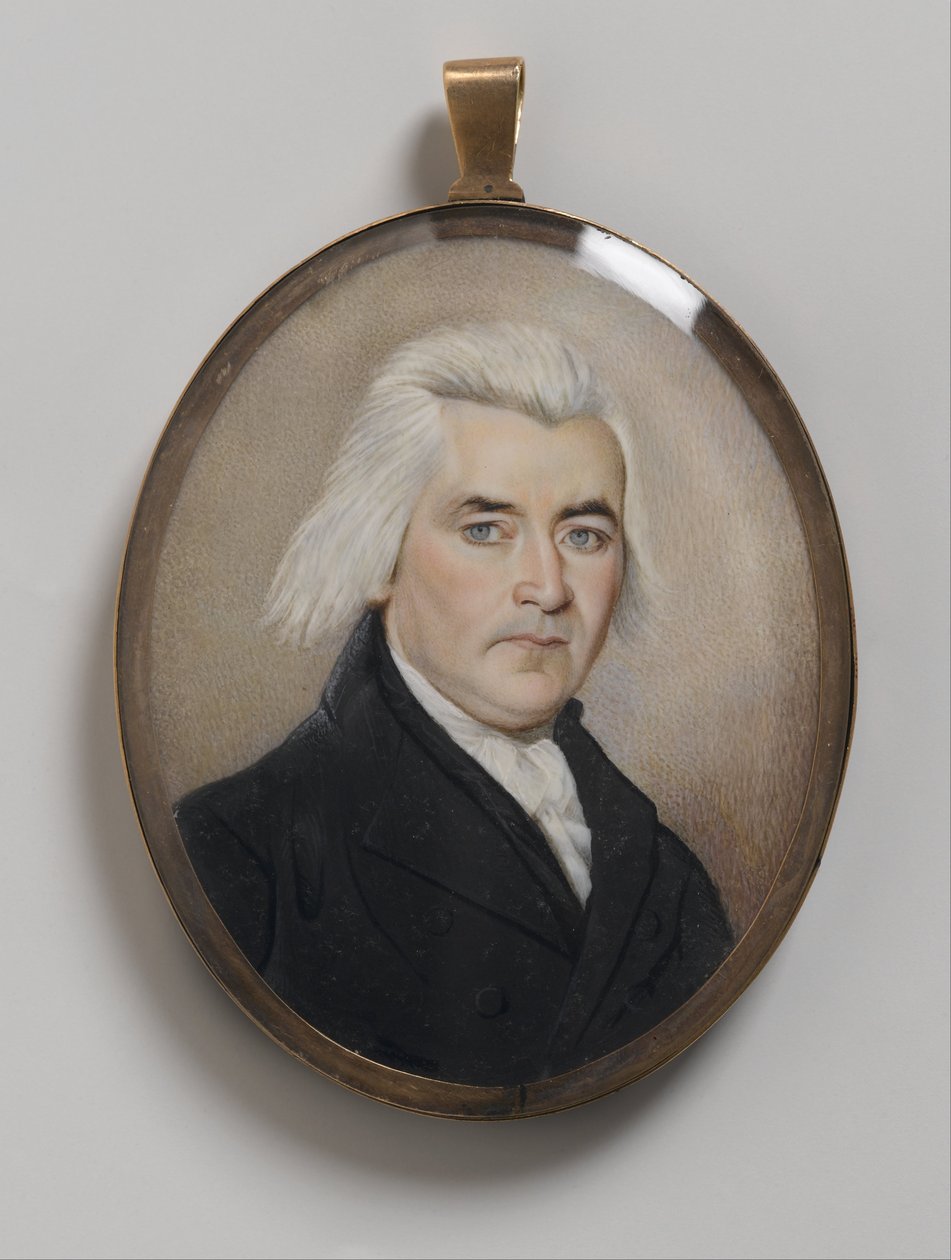 Portrait of a Gentleman, Mourning Miniature by Unbekannt Unbekannt