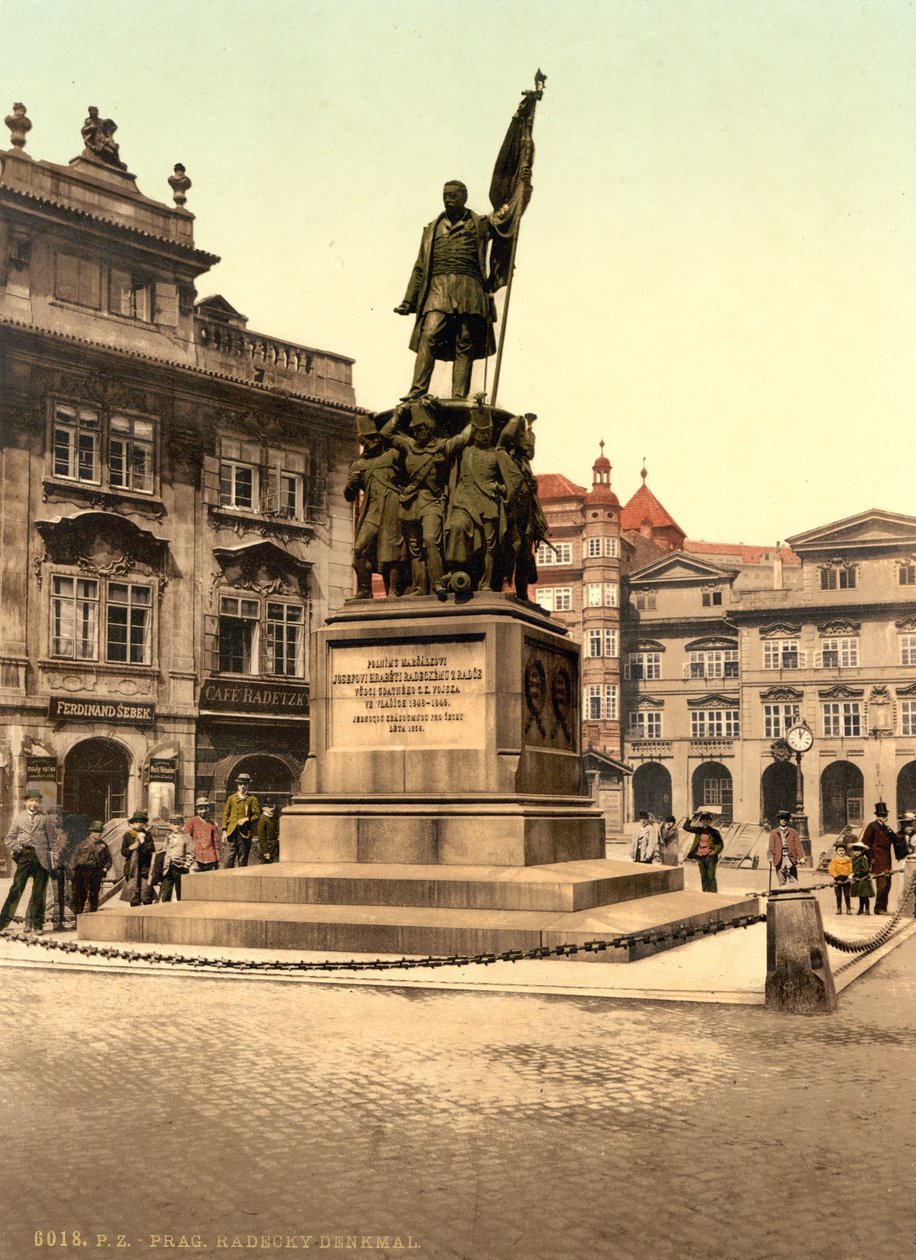 Radetzky Memorial in Prague, c.1890 by Unbekannt Unbekannt