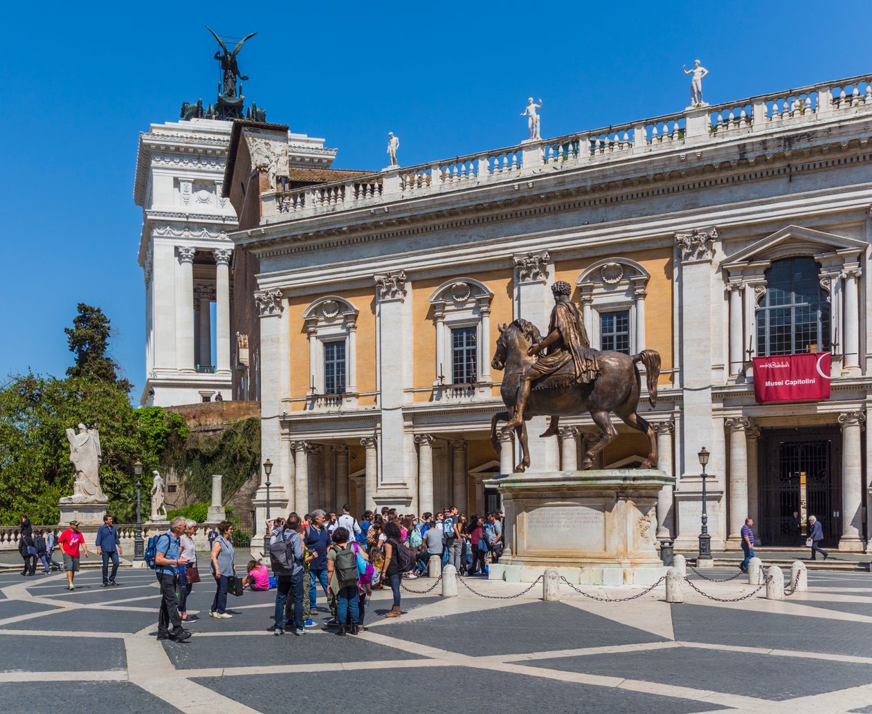 Rome, Italy. Piazza del Campidoglio. by Unbekannt Unbekannt