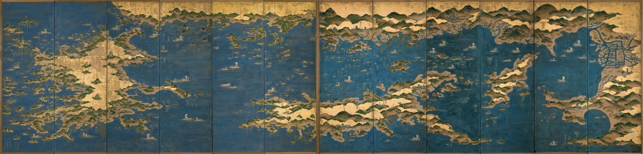 Seto Inland Sea- Osaka to Nagasaki Sea Route by Unbekannt Unbekannt