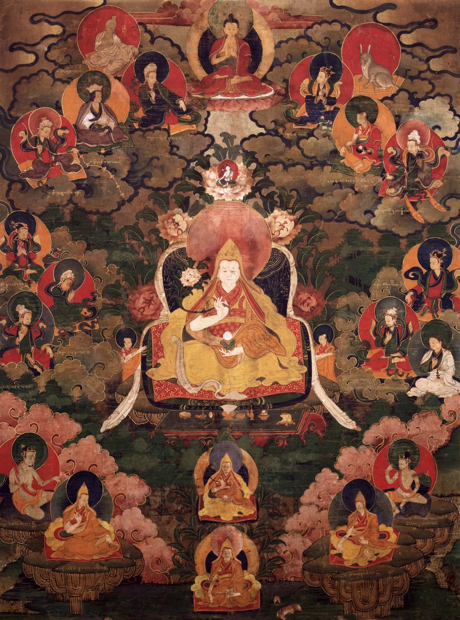 Seventh Dalai Lama, Kalsang Gyatso by Unbekannt Unbekannt