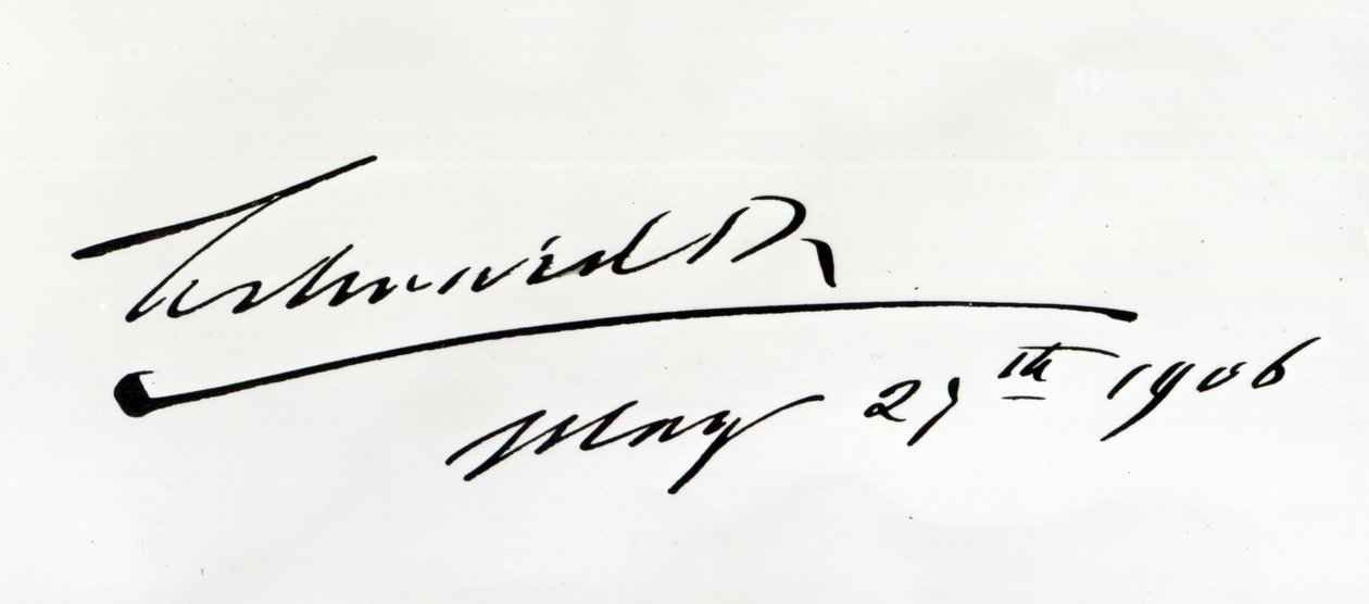 Signature of King Edward VII, May 29th 1906 by Unbekannt Unbekannt