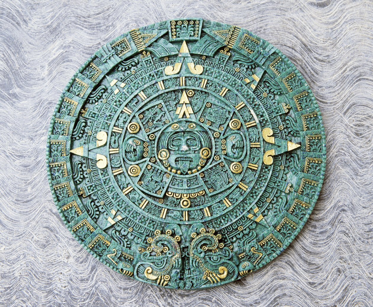 Souvenir Copy of The Great Calendar Stone, Aztec, 16th century by Unbekannt Unbekannt