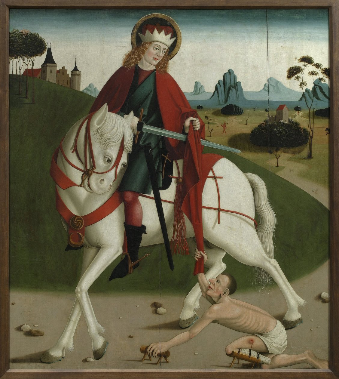 St. Martin and the Beggar by Unbekannt Unbekannt