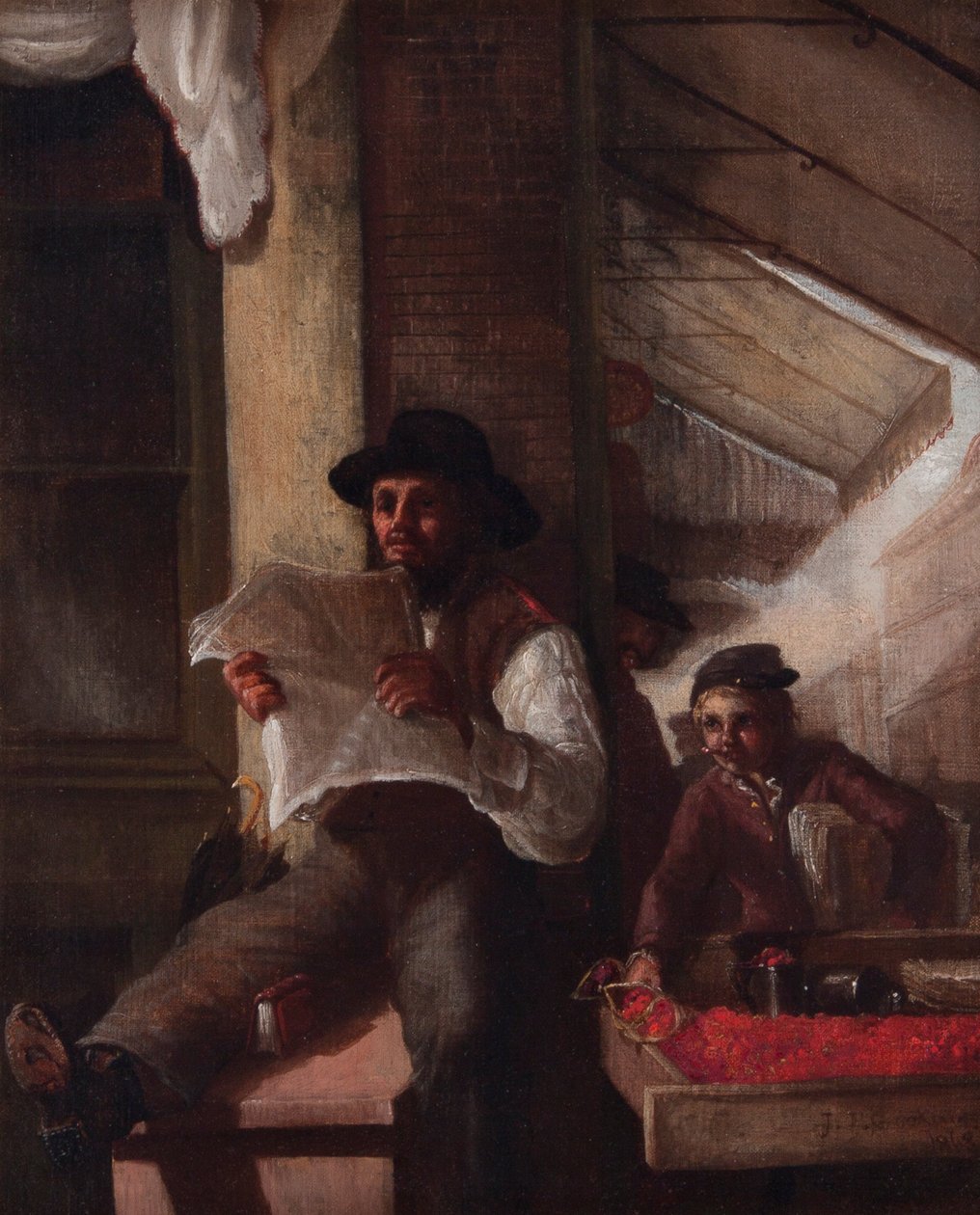 Strawberry Man at Fourth and Race by Unbekannt Unbekannt