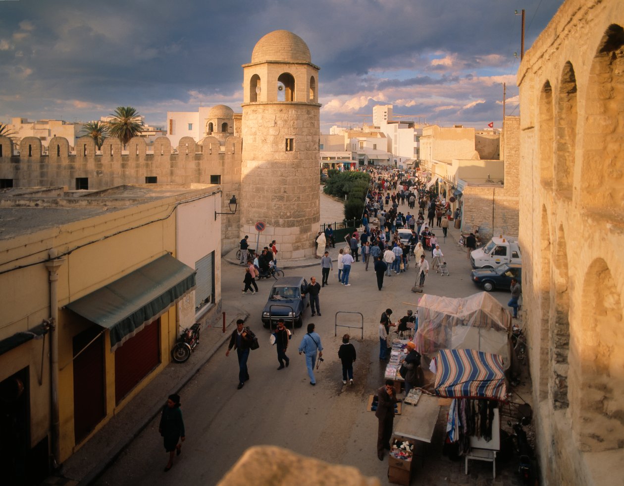 Street Scene and Fortified Mosque by Unbekannt Unbekannt