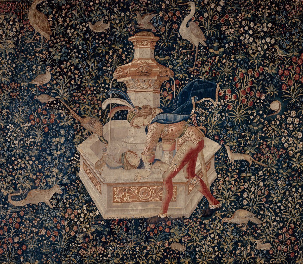 Tapestry: Narcissus by Unbekannt Unbekannt