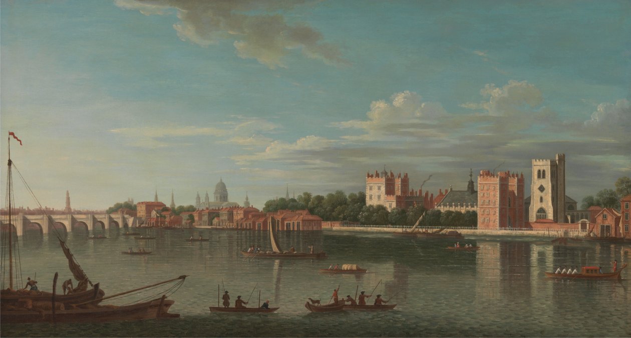 Thames at Lambeth Palace by Unbekannt Unbekannt
