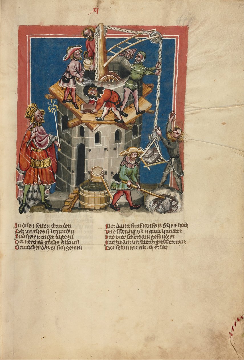 The Construction of the Tower of Babel by Unbekannt Unbekannt
