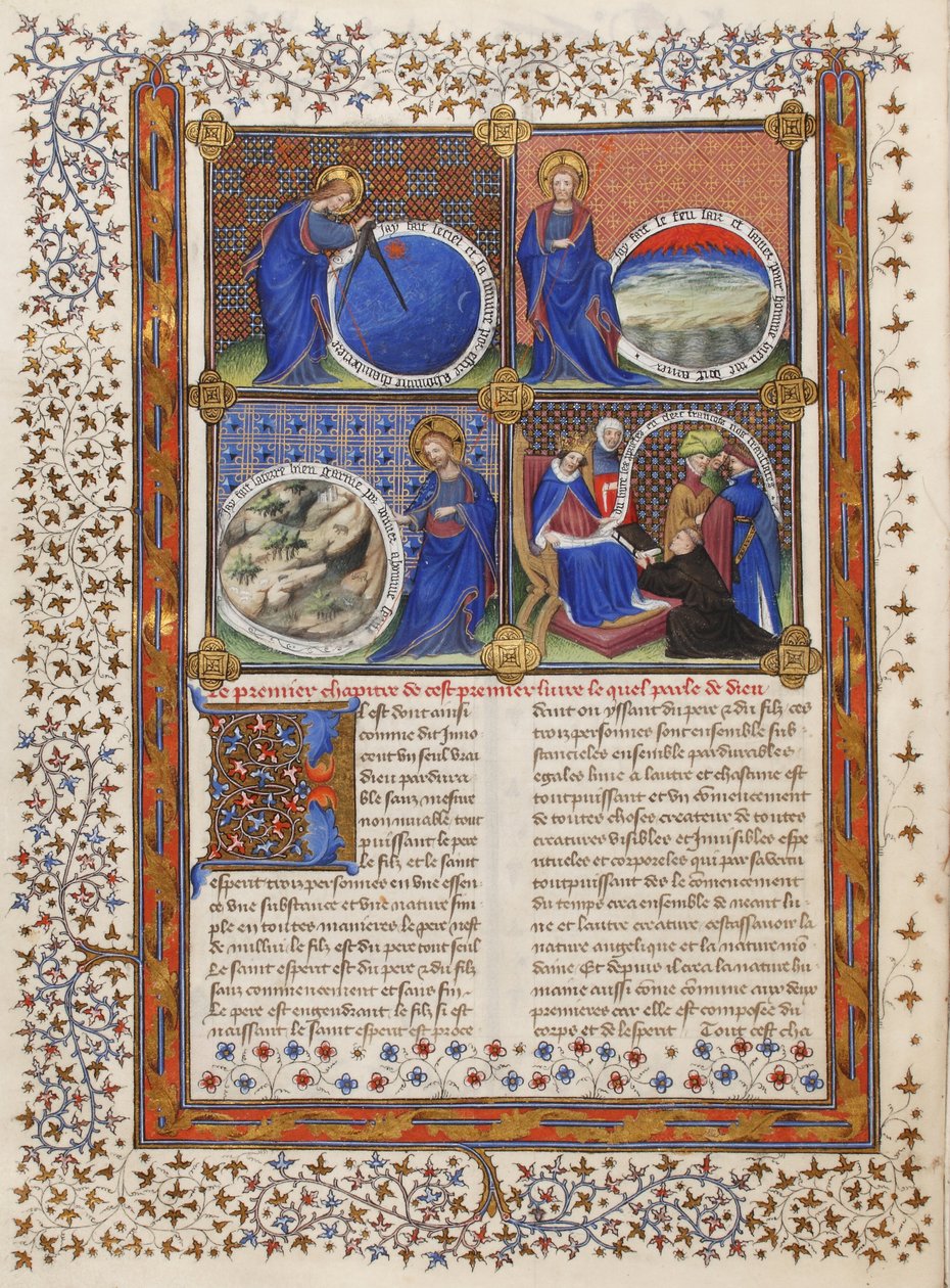 The Creation in the Livre des Propriétés des Choses by Unbekannt Unbekannt