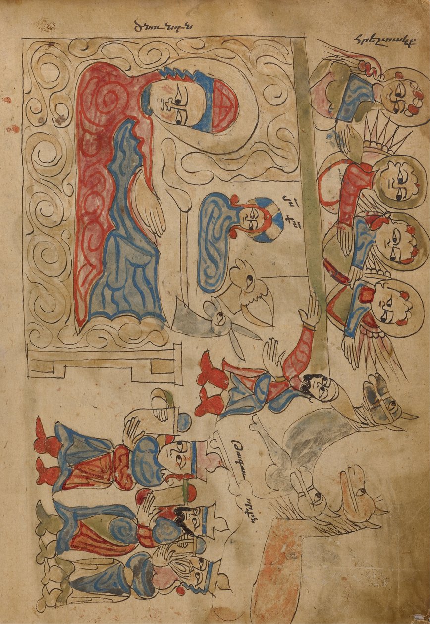 The Nativity and The Adoration of the Magi by Unbekannt Unbekannt