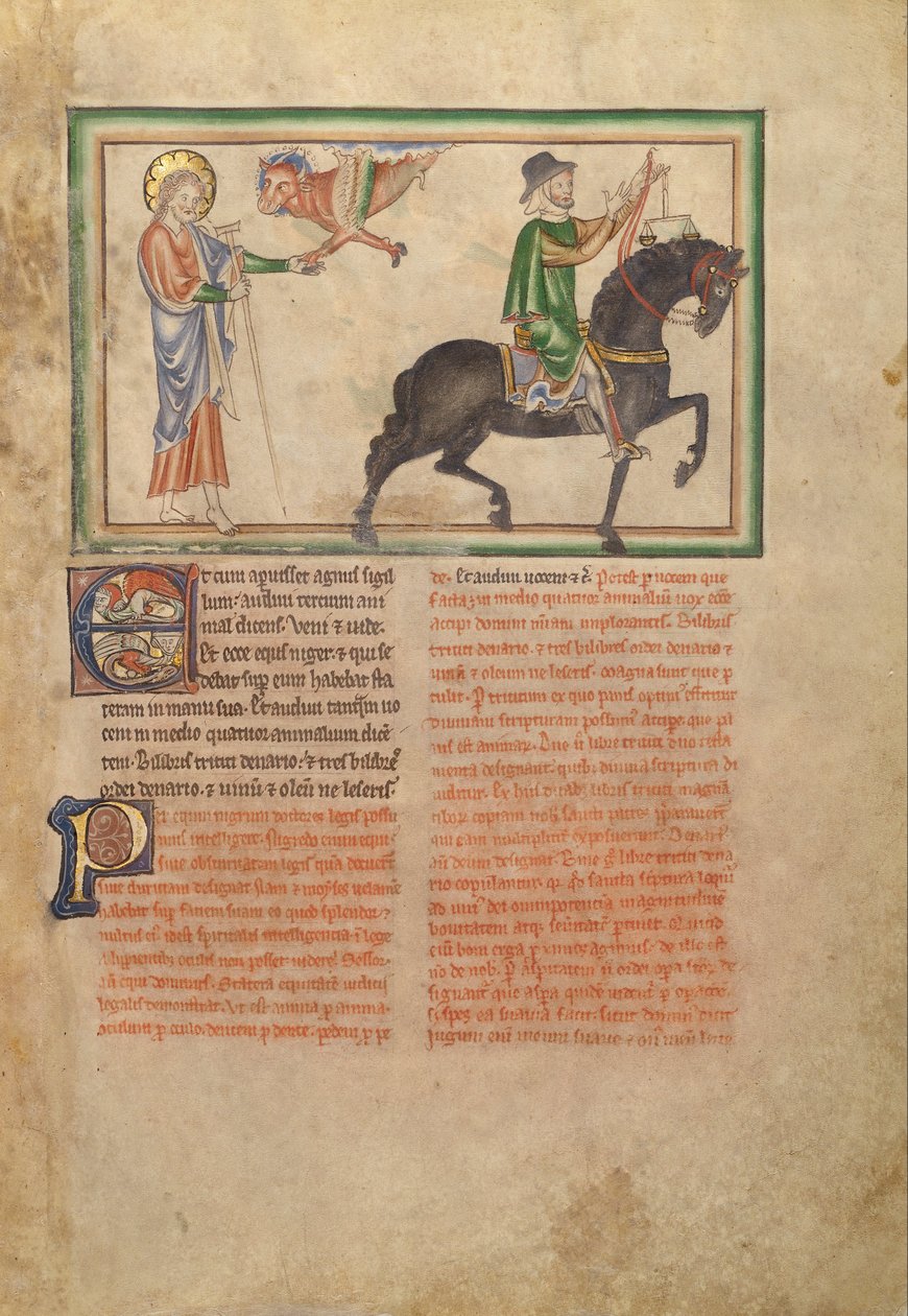 The Opening of the Third Seal: The Third Horseman by Unbekannt Unbekannt