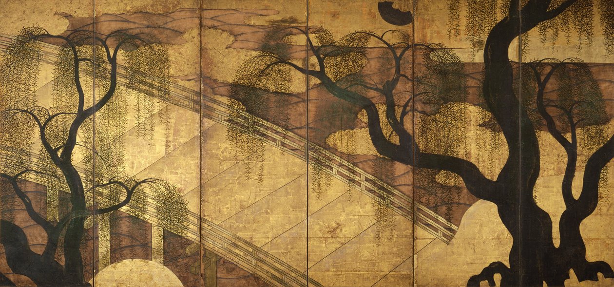 The River Bridge at Uji by Unbekannt Unbekannt