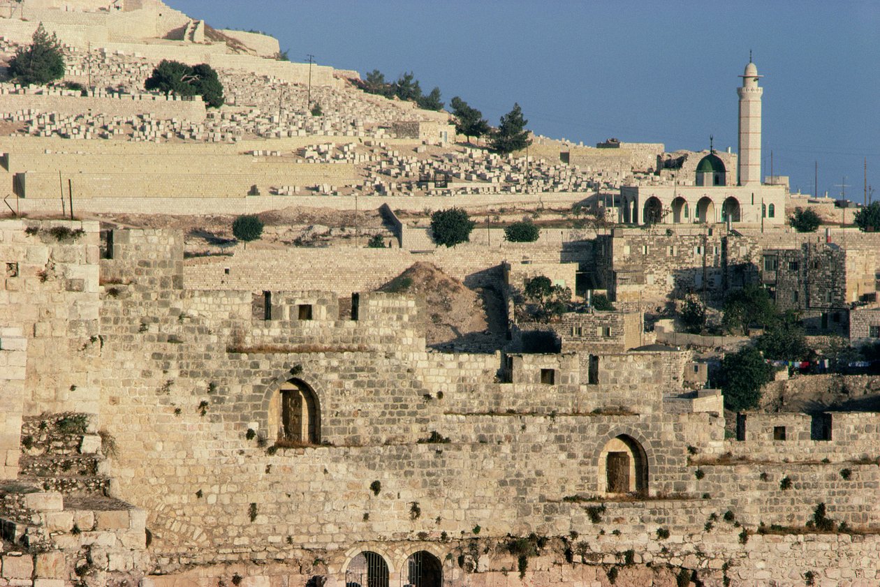 Tombs on the Side of the Mount of Olives by Unbekannt Unbekannt