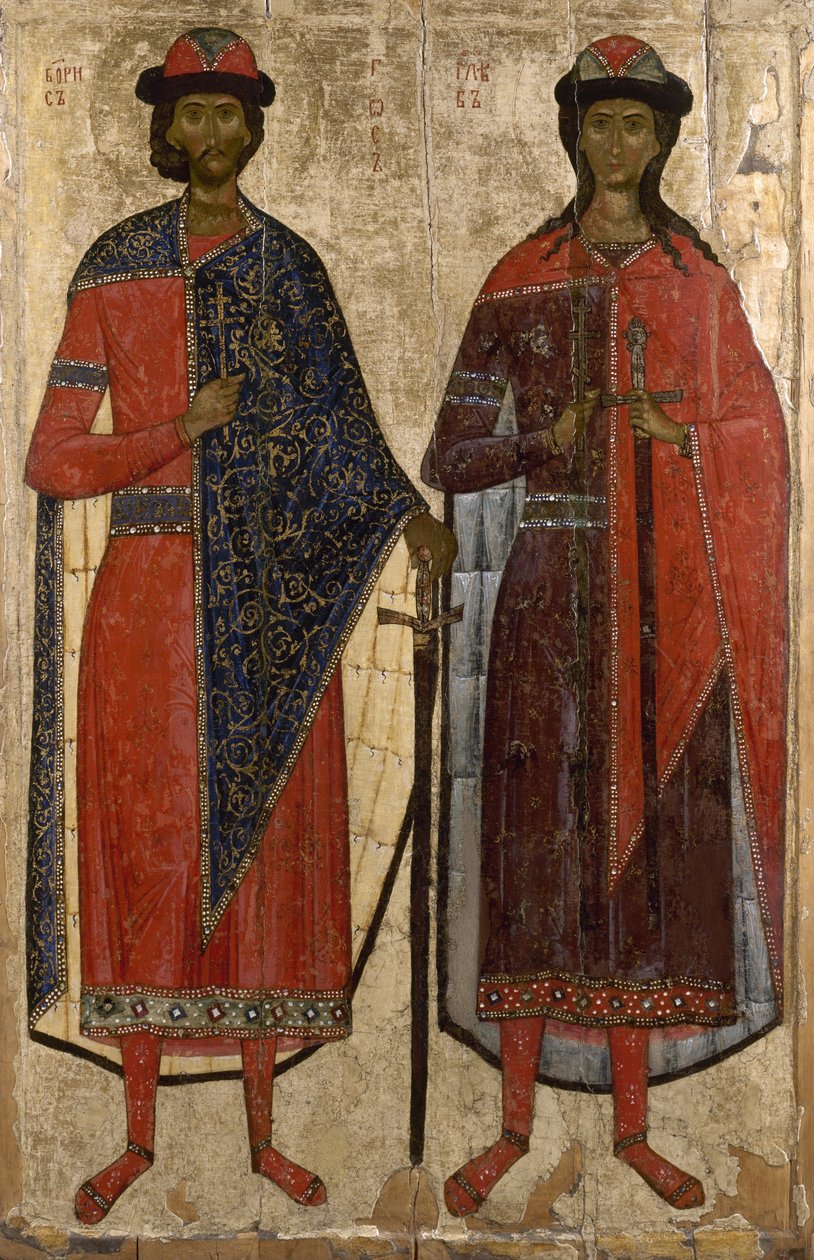 St Boris and St Gleb by Unbekannt Unbekannt