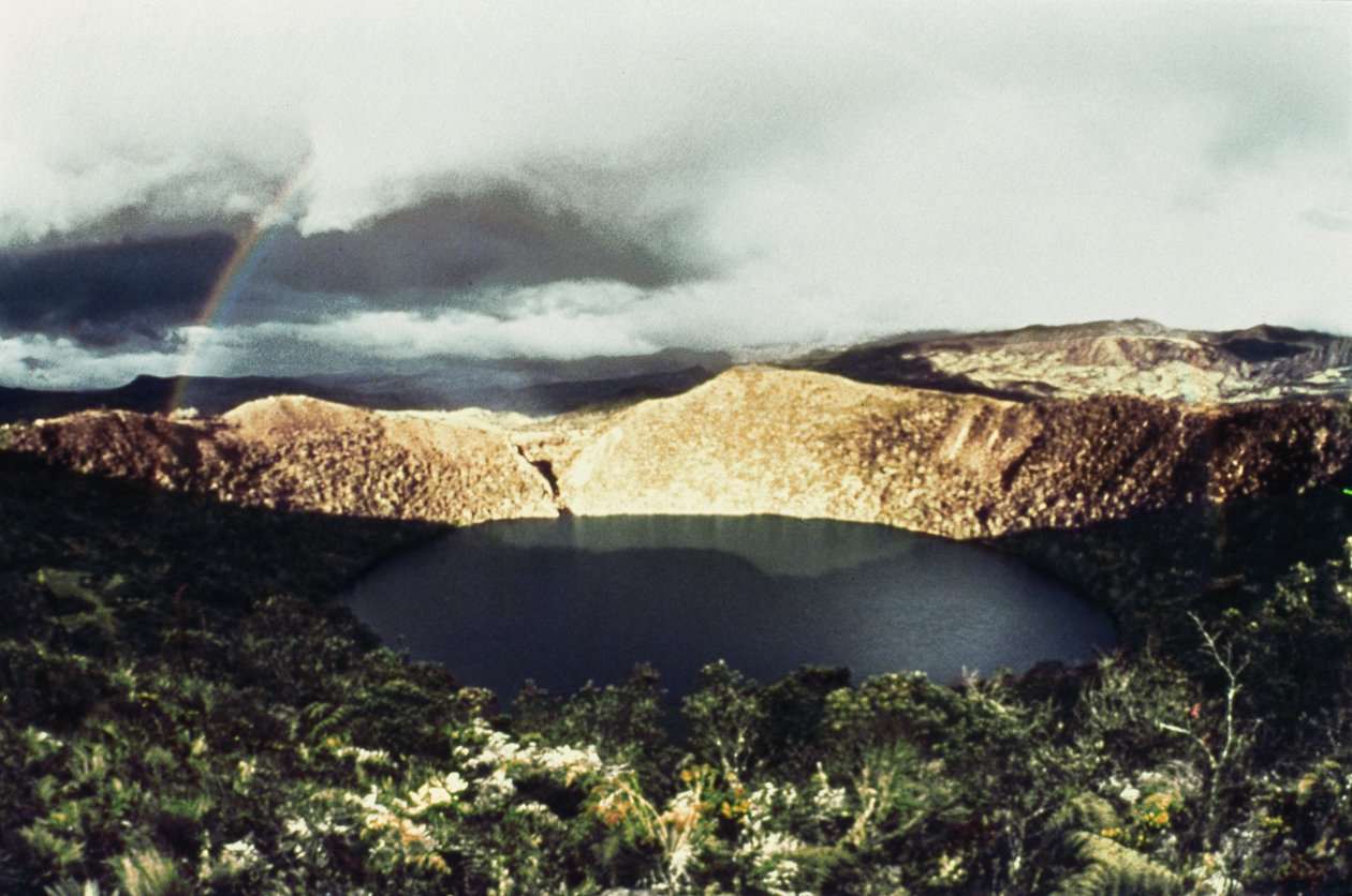 View of Lake Guatavita by Unbekannt Unbekannt