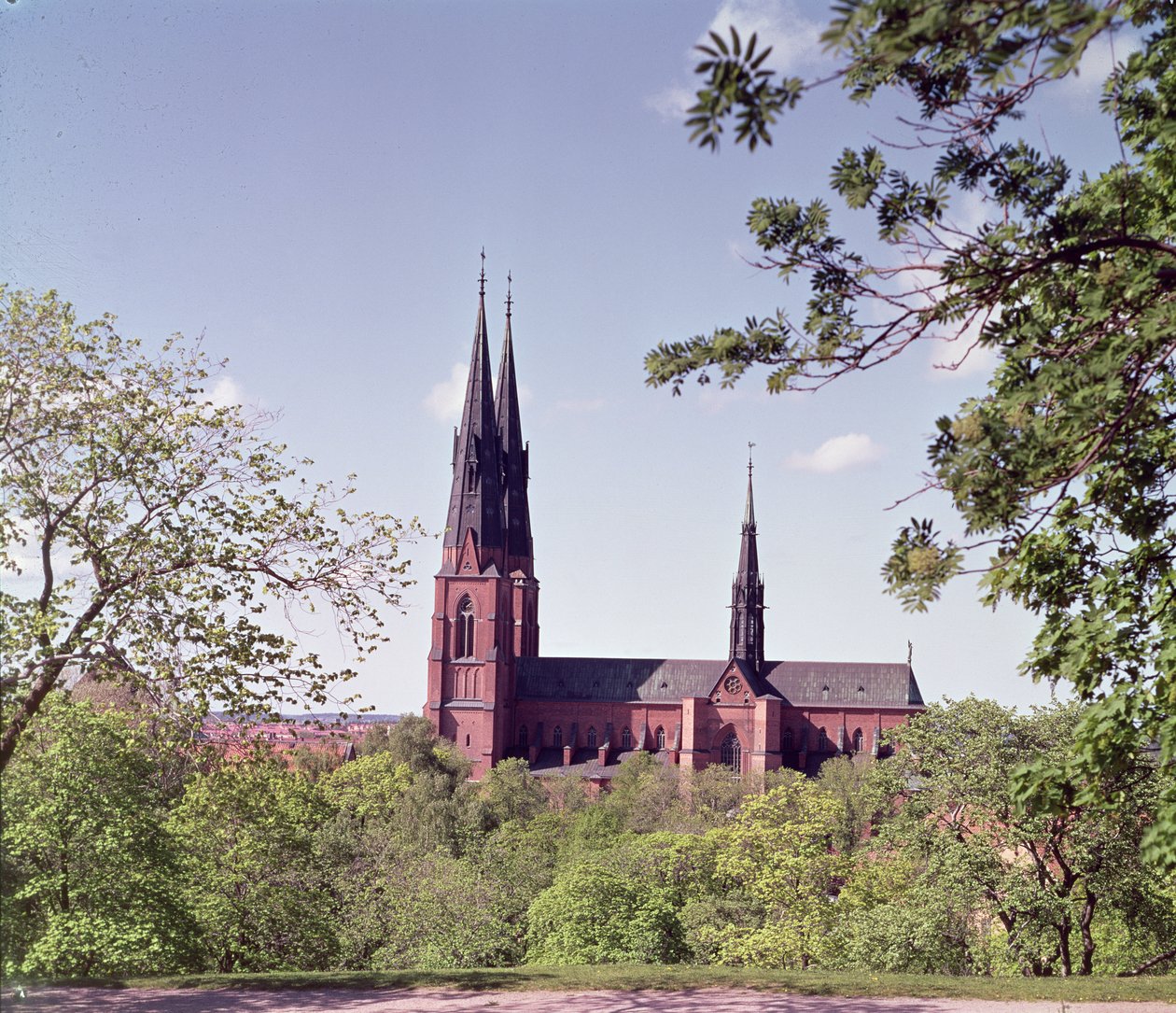 View of Uppsala Cathedral from the Castle by Unbekannt Unbekannt
