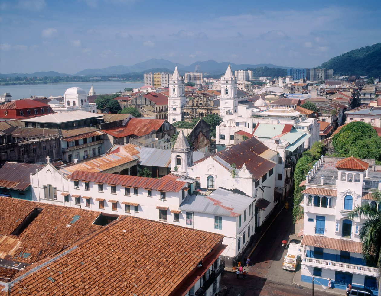 View to the Cathedral in the Casco Viejo by Unbekannt Unbekannt
