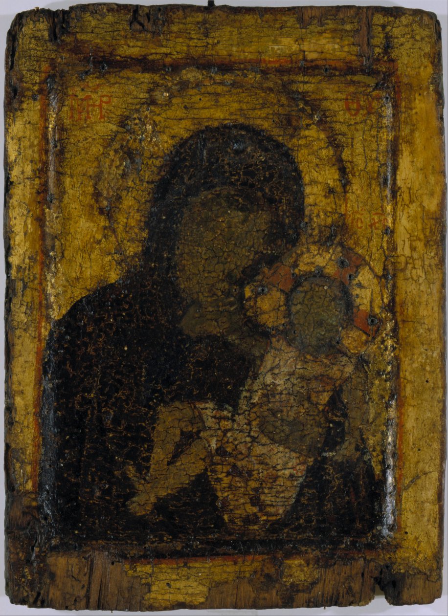 Virgin and Child (with a Silver Revetment) by Unbekannt Unbekannt