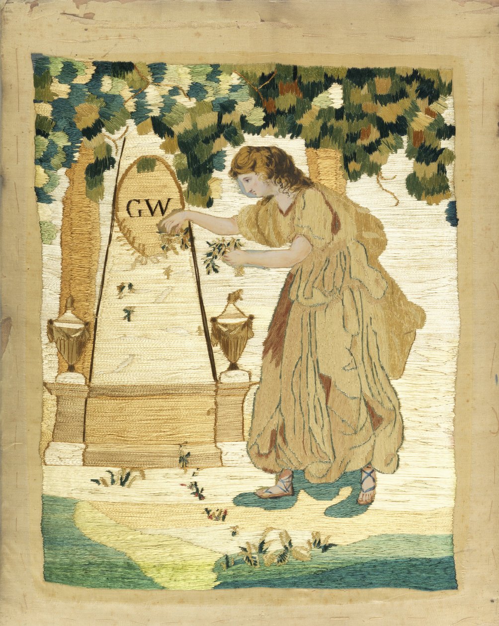 Virtue Paying Homage at the Tomb of Washington by Unbekannt Unbekannt