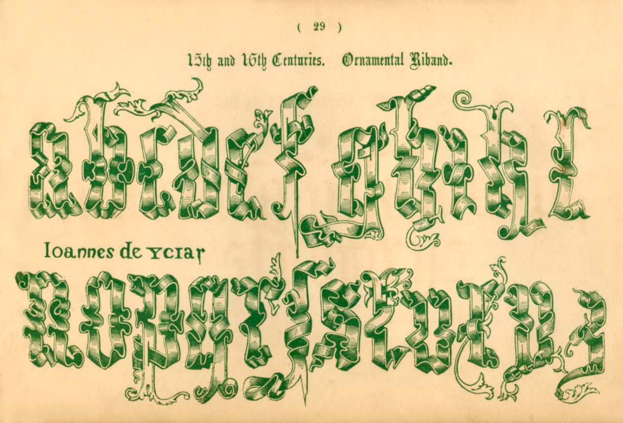 15th and 16th Centuries. Ornamental Riband, 1862 by Unbekannt