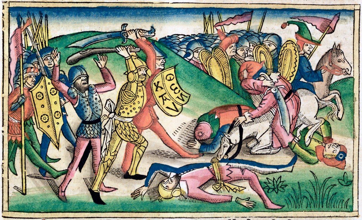 1 Kings 15:16: War between Asa and Baasha by Unbekannt