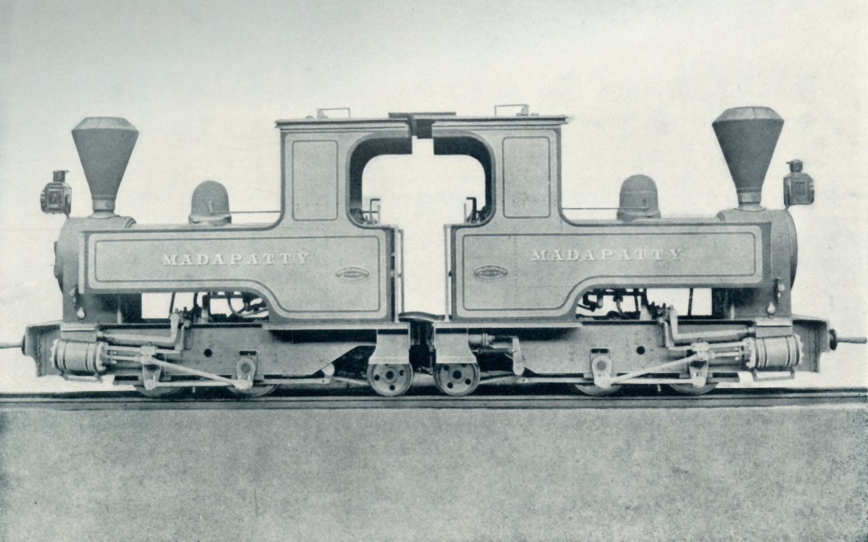 A Double Locomotive by Unbekannt