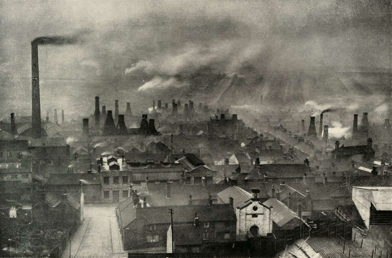 A Factoryscape in the Potteries, 1938 by Unbekannt