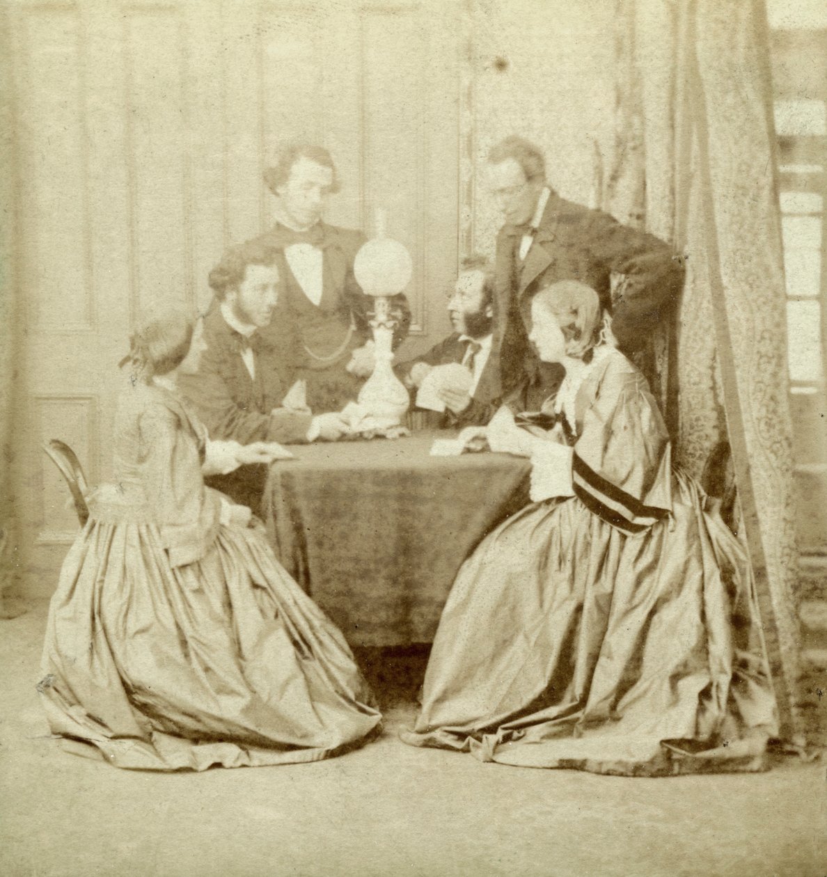 A Game of Cards, 19th Century by Unbekannt