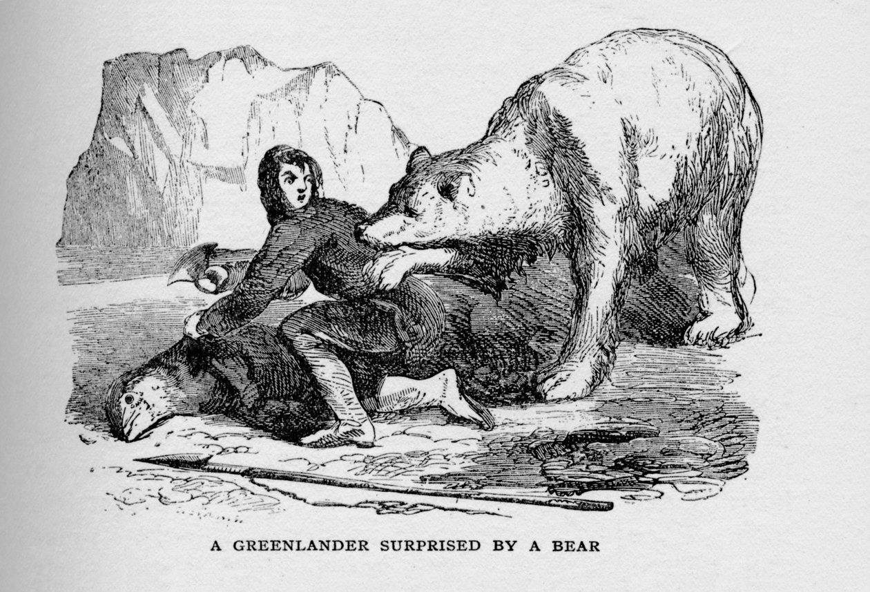 A Greenlander Surprised by a Bear by Unbekannt