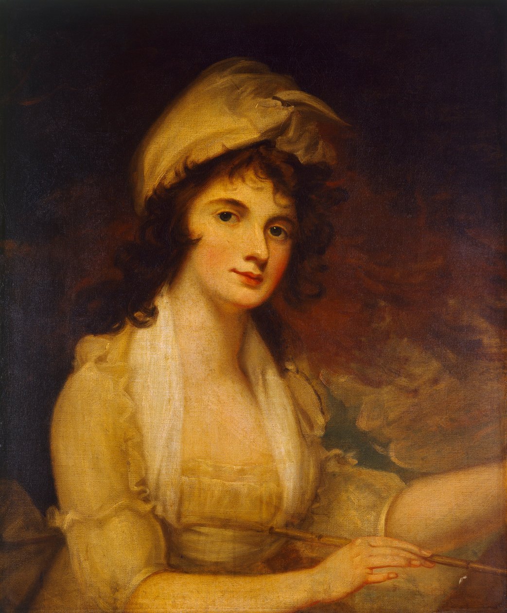 A Lady Painting by Unbekannt