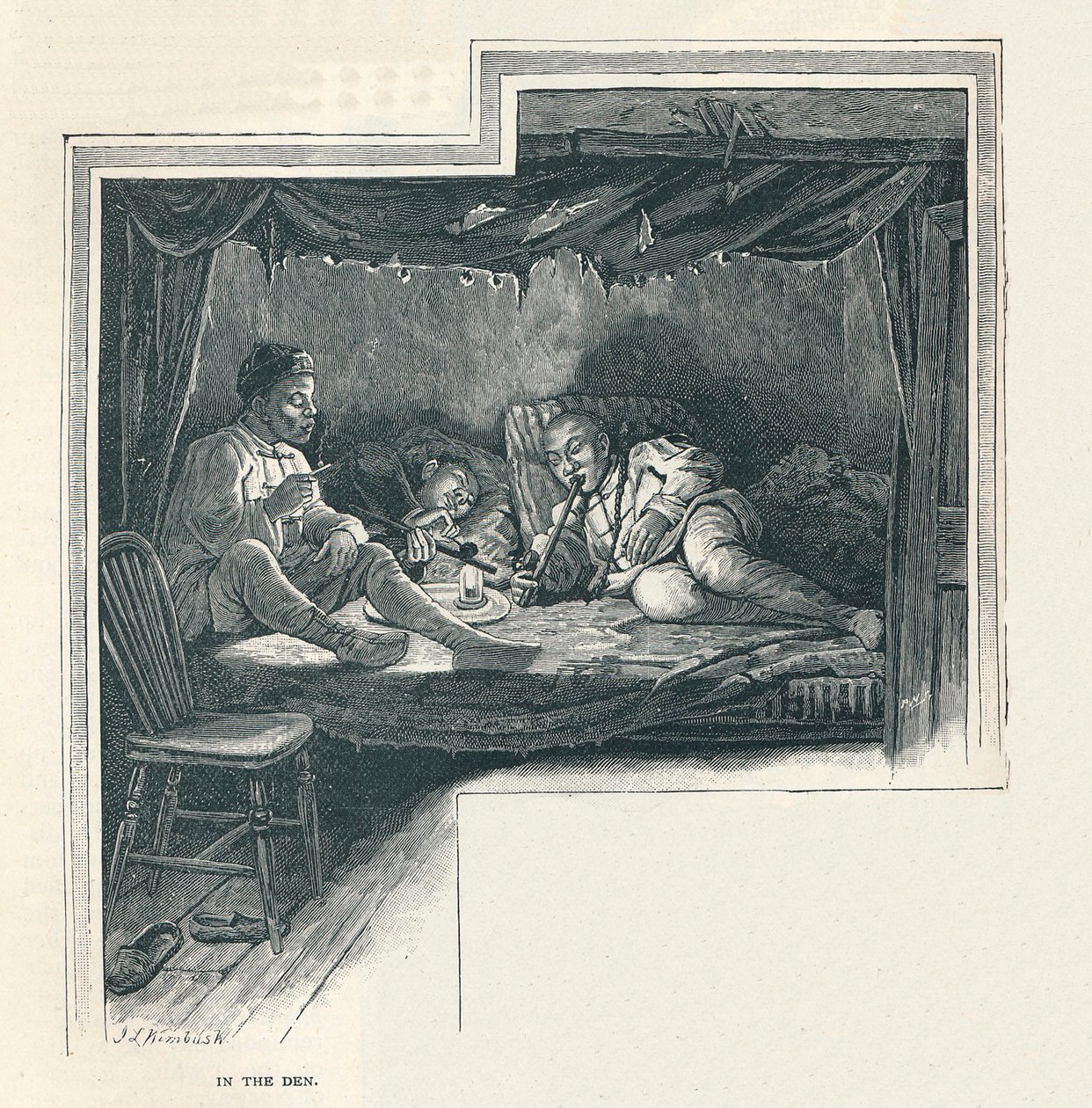 A Night in an Opium Den by Unbekannt