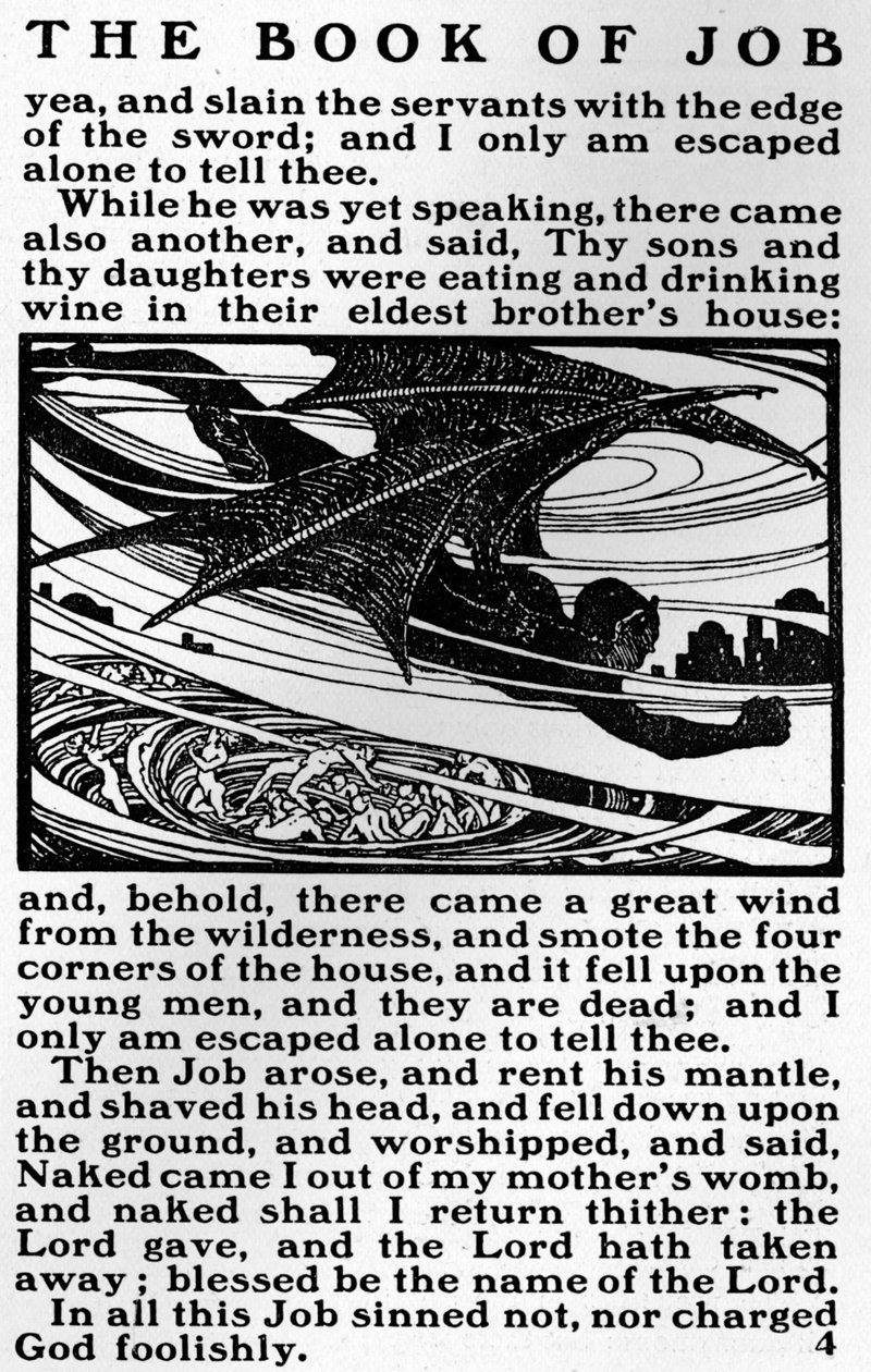 A page from the Book of Job, c1903 by Unbekannt