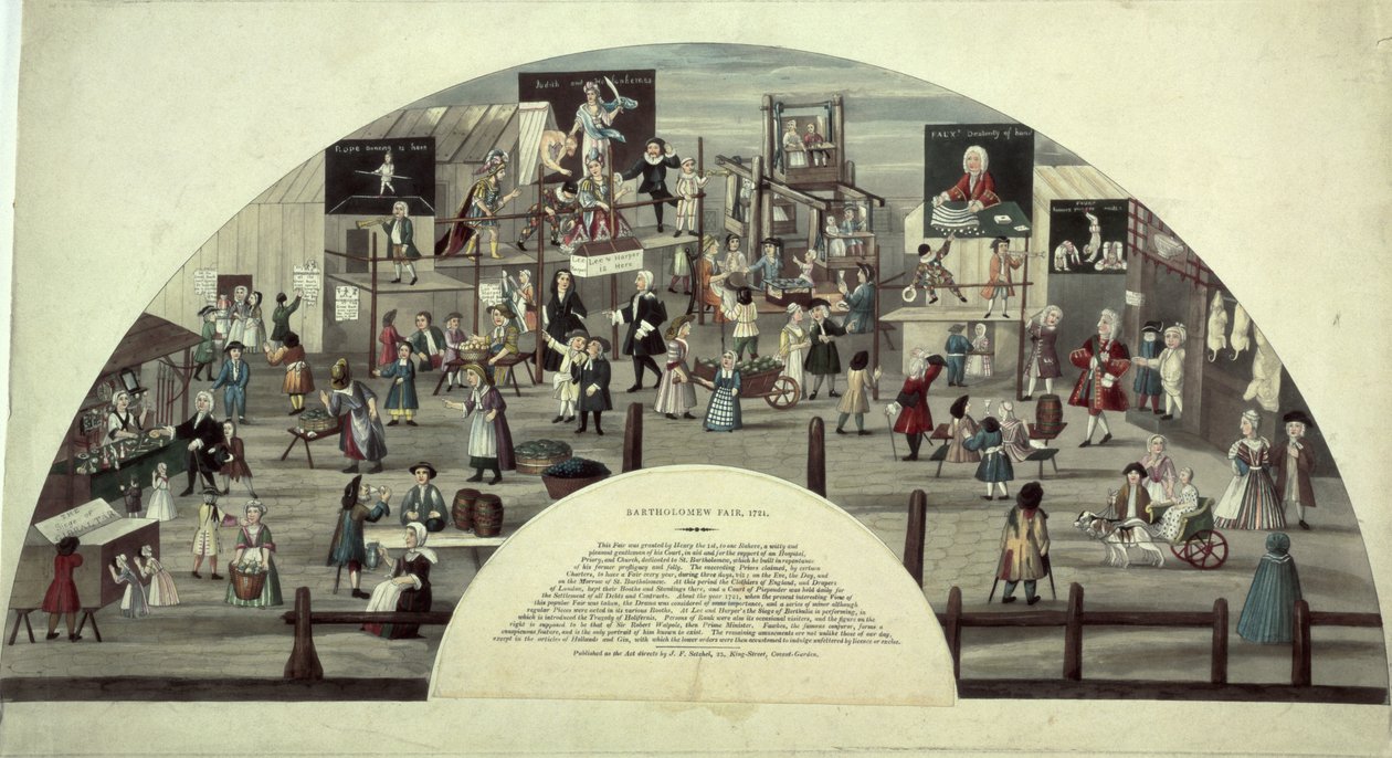 A Scene of Bartholomew Fair by Unbekannt